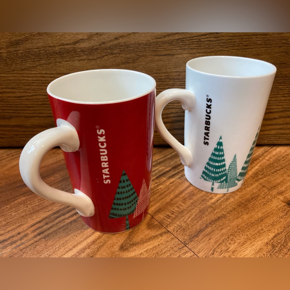 Two 17.8 oz Starbucks mugs